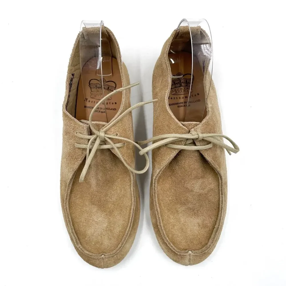 Crown Northampton Turner Apron Shoe Tan Suede Lace Up Sz 6 UK / 9 US Women's - Picture 3 of 9